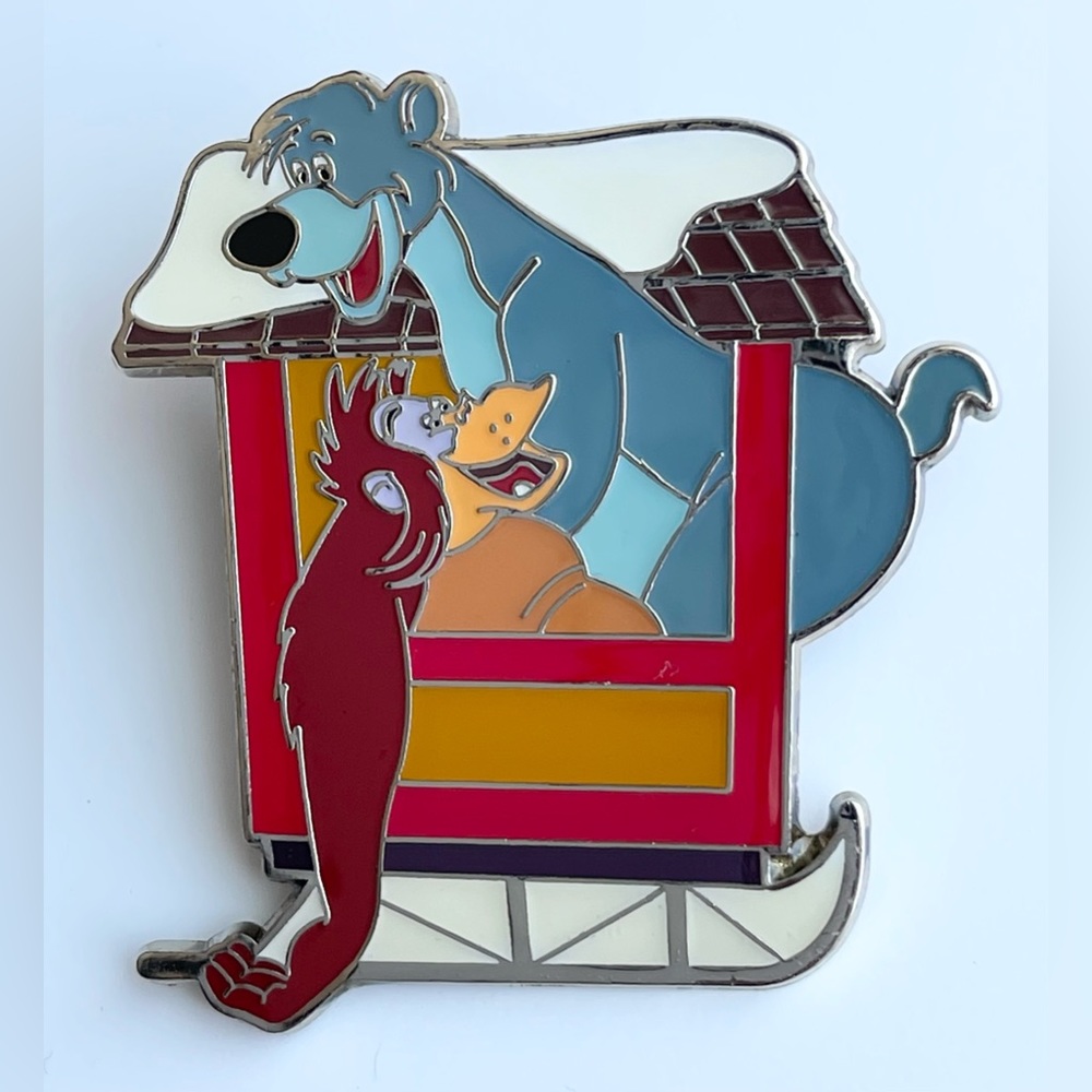 Disney Pin The Jungle Book Baloo & King Louie Disney Christmas D23 Official Pin